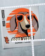 BÜGELBILD "DACKEL ALFIE" / SUNSET – Bild 3