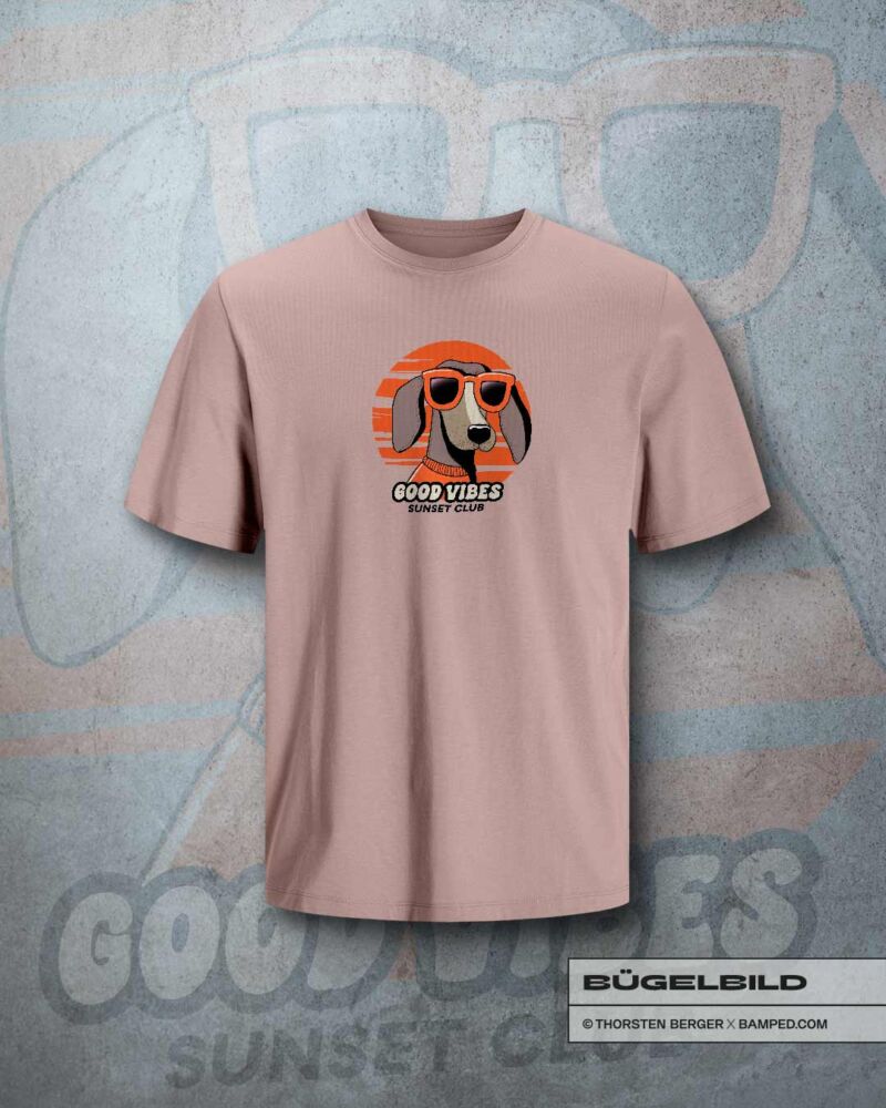 BÜGELBILD "DACKEL ALFIE" / SUNSET – Bild 4