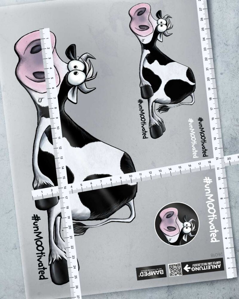 BÜGELBILD "UNMOOTIVATED" / COW – Bild 3