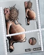 BÜGELBILD "UNMOOTIVATED" / HOCHLANDRIND – Bild 3