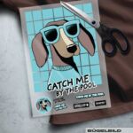 BÜGELBILD "DACKEL ALFIE" / POOL