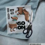 BÜGELBILD "DACKEL BERNY" / GO ON