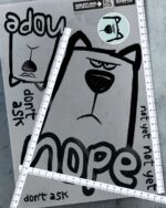 BÜGELBILD "NOPE" / DOG – Bild 3