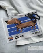 BÜGELBILD "DACKEL BERNY" / KEEP GOING – Bild 4